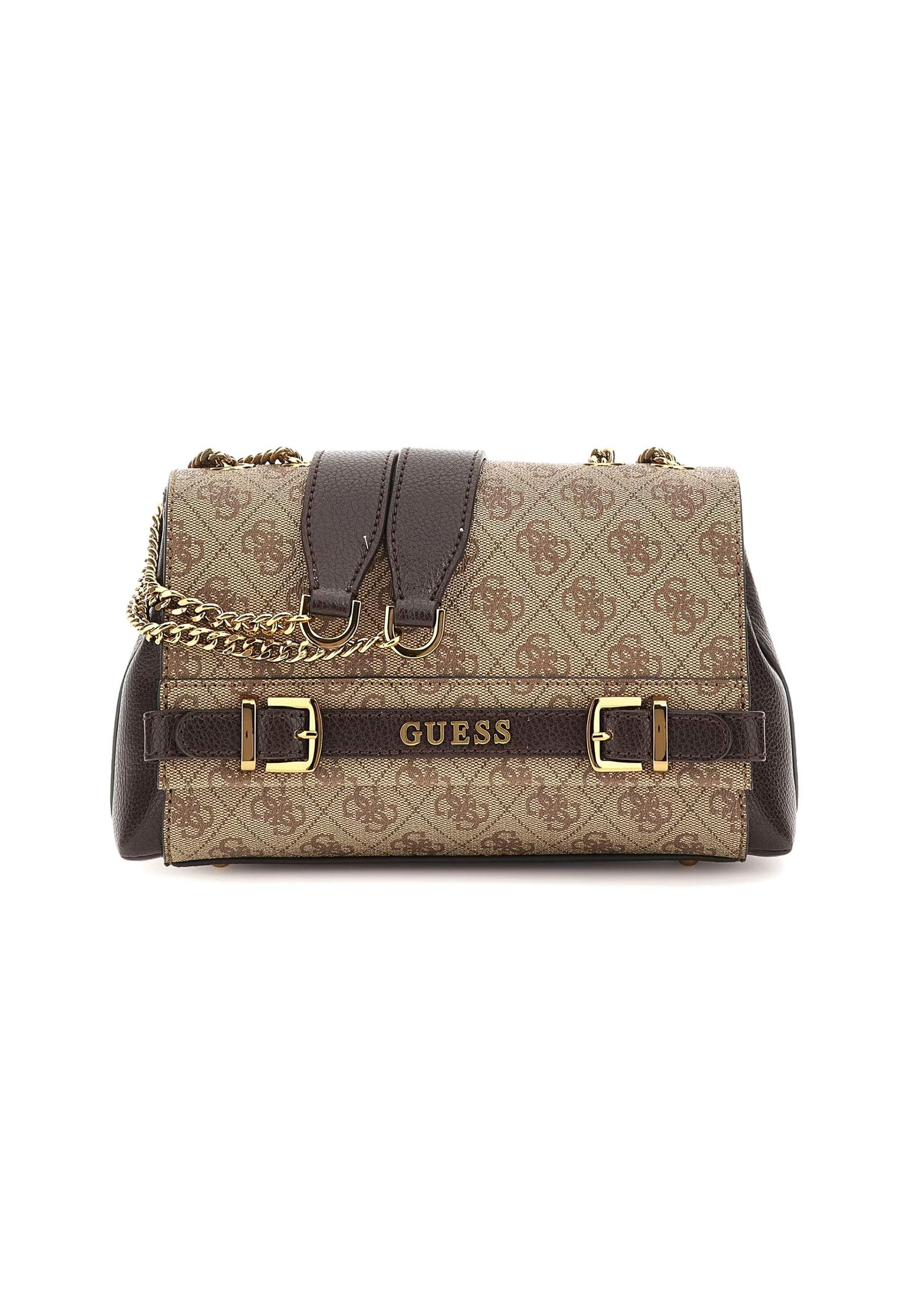 GUESS Sestri Logo Tracolla Crossbody Latte Logo Brown SZ900121 - Sandrini Calzature e Abbigliamento