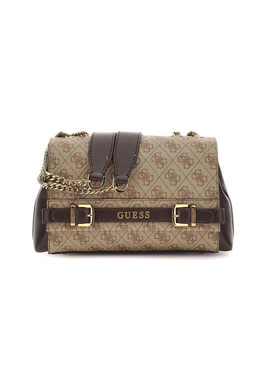 GUESS Sestri Logo Tracolla Crossbody Latte Logo Brown SZ900121 - Sandrini Calzature e Abbigliamento