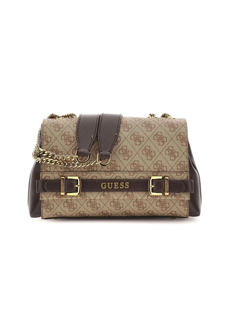 GUESS Sestri Logo Tracolla Crossbody Latte Logo Brown SZ900121 - Sandrini Calzature e Abbigliamento