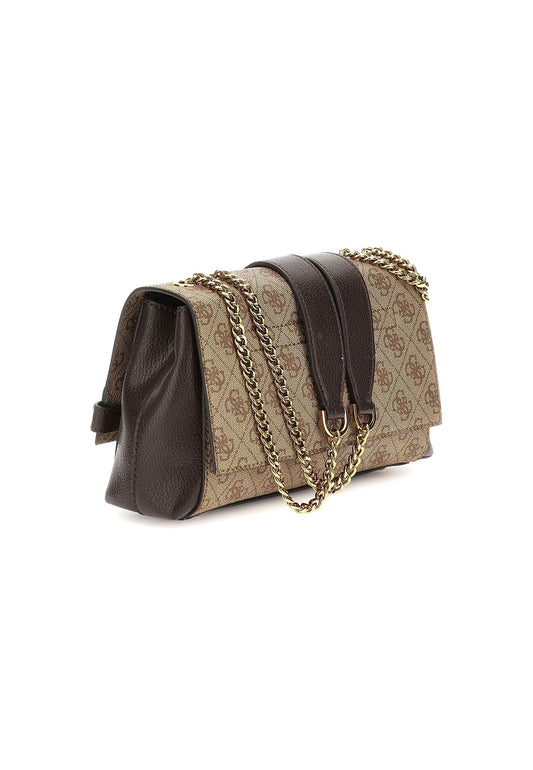 GUESS Sestri Logo Tracolla Crossbody Latte Logo Brown SZ900121 - Sandrini Calzature e Abbigliamento