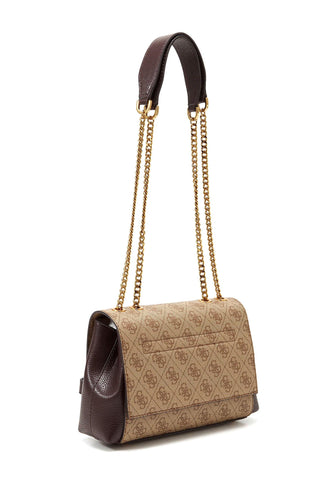 GUESS Sestri Logo Tracolla Crossbody Latte Logo Brown SZ900121 - Sandrini Calzature e Abbigliamento