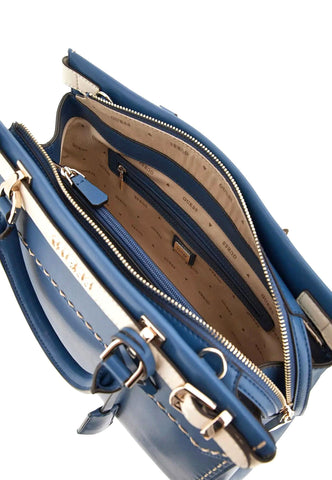 GUESS Sestri Luxury Satchel Borsa Donna Petrol Multi Blu VC898506 - Sandrini Calzature e Abbigliamento