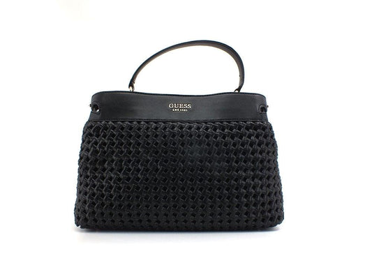 GUESS Sicilia Borsa Satcvhel Intreccio Black WG849006 - Sandrini Calzature e Abbigliamento