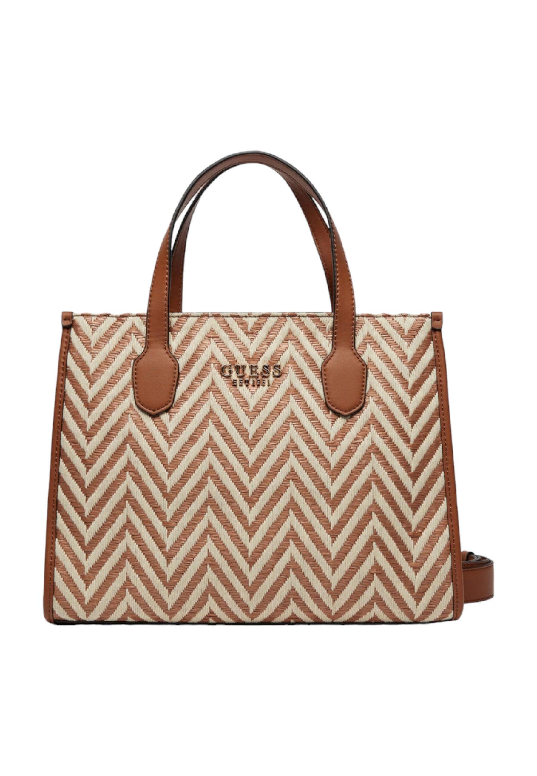 GUESS Silvana 2 Borsa Tote Donna Cognac Marrone CV866522 - Sandrini Calzature e Abbigliamento