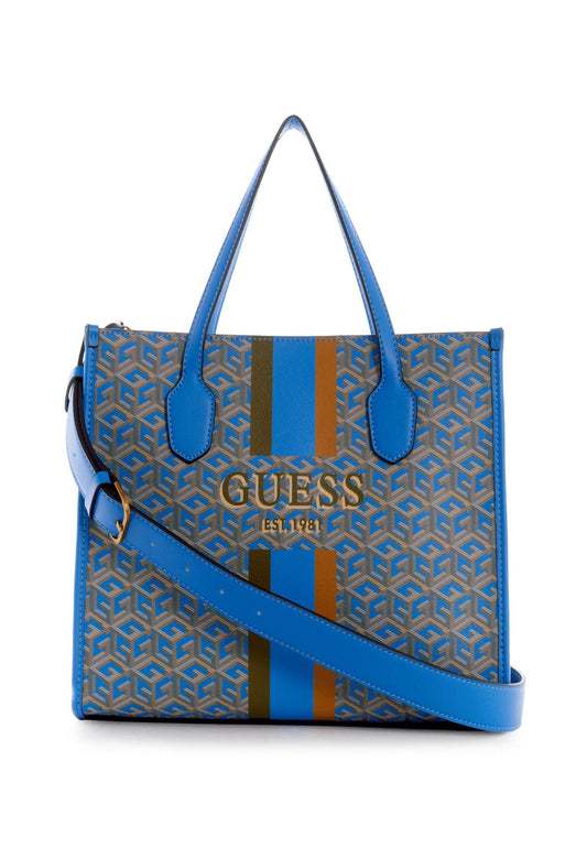 GUESS Silvana Borsa Tote Aquatic Logo SC866522 - Sandrini Calzature e Abbigliamento