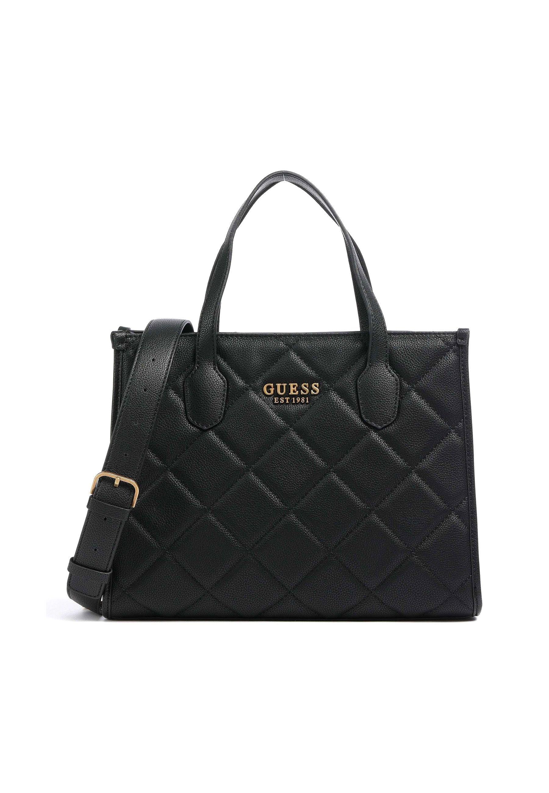 GUESS Silvana Borsa Tote Black QC866522 - Sandrini Calzature e Abbigliamento