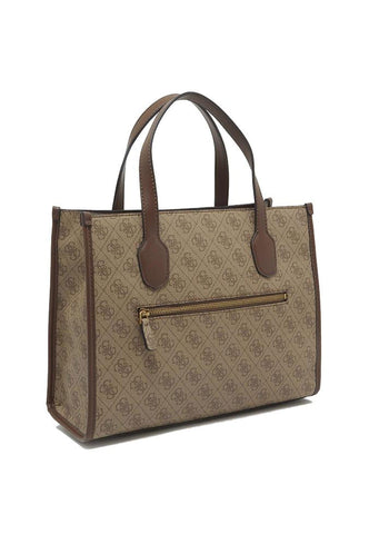 GUESS Silvana Borsa Tote Latte Logo Brown SB866522 - Sandrini Calzature e Abbigliamento
