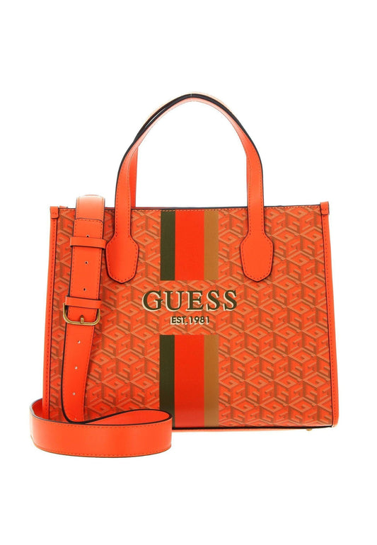 GUESS Silvana Borsa Tote Orange Logo SC866522 - Sandrini Calzature e Abbigliamento