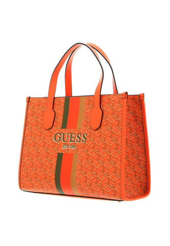 GUESS Silvana Borsa Tote Orange Logo SC866522 - Sandrini Calzature e Abbigliamento
