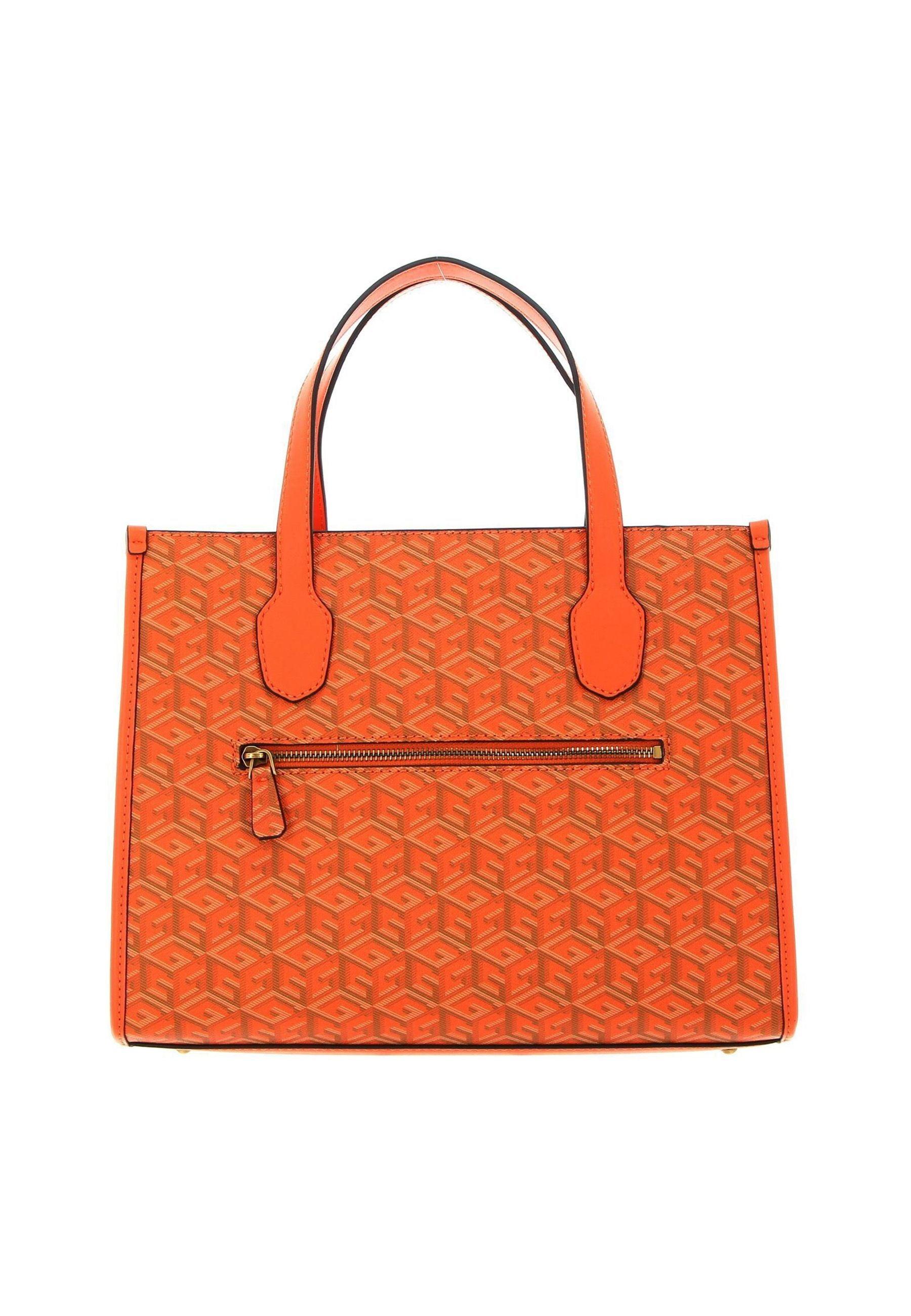 GUESS Silvana Borsa Tote Orange Logo SC866522 - Sandrini Calzature e Abbigliamento