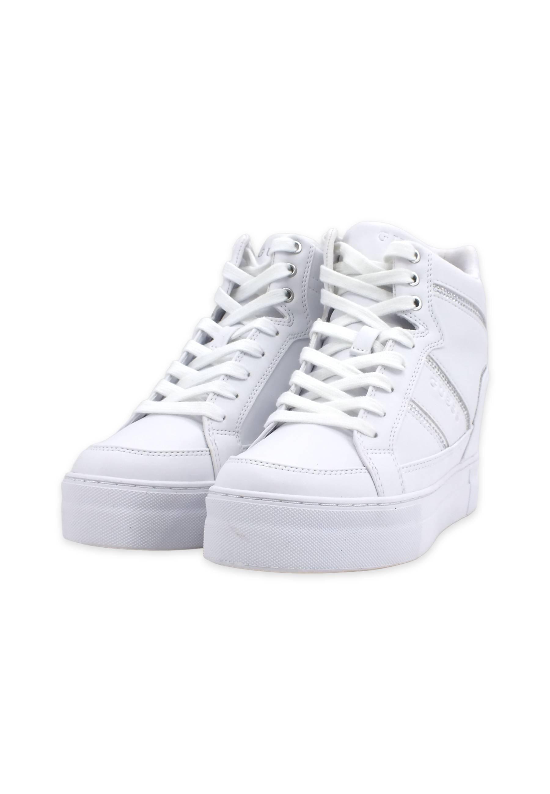 GUESS Sneaker Alta Donna White FL5ALAELE12 - Sandrini Calzature e Abbigliamento