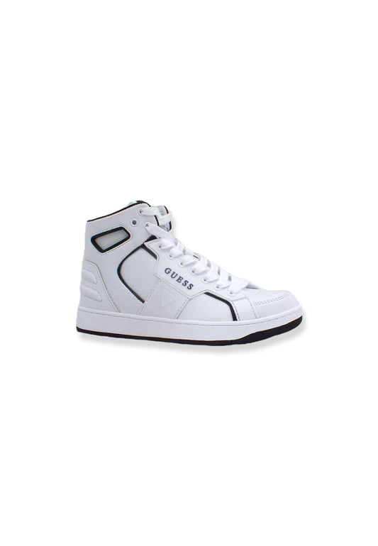 GUESS Sneaker Basket Donna White FL7BSQLEA - Sandrini Calzature e Abbigliamento