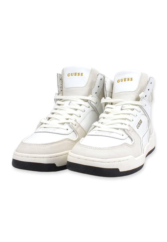 GUESS Sneaker Basket Hi Sneaker Uomo White FM8VIHLEA12 - Sandrini Calzature e Abbigliamento