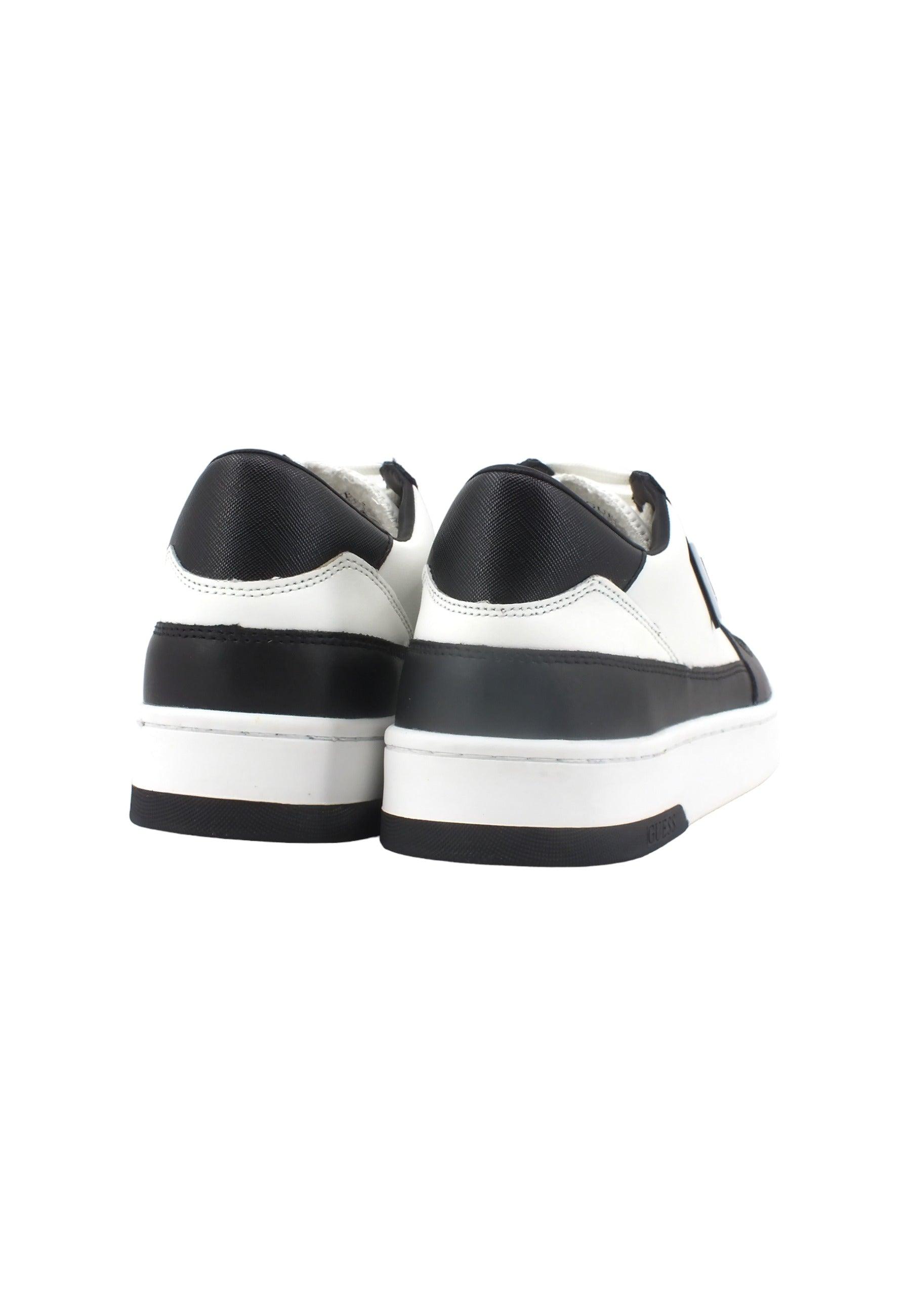 GUESS Sneaker Basket Ox Uomo White Black FM7SILLEA12 - Sandrini Calzature e Abbigliamento