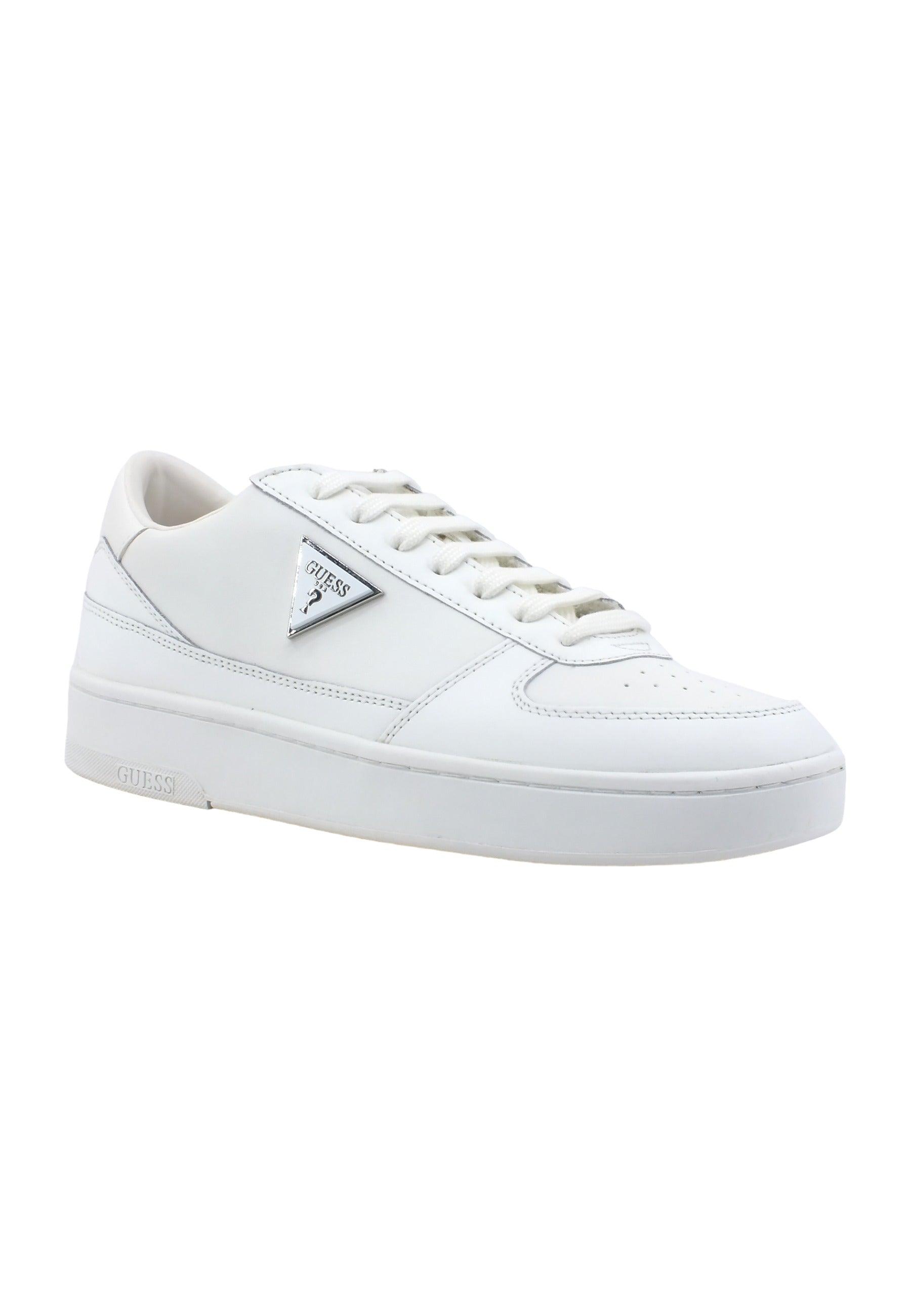 GUESS Sneaker Basket Ox Uomo White FM7SILLEA12 - Sandrini Calzature e Abbigliamento