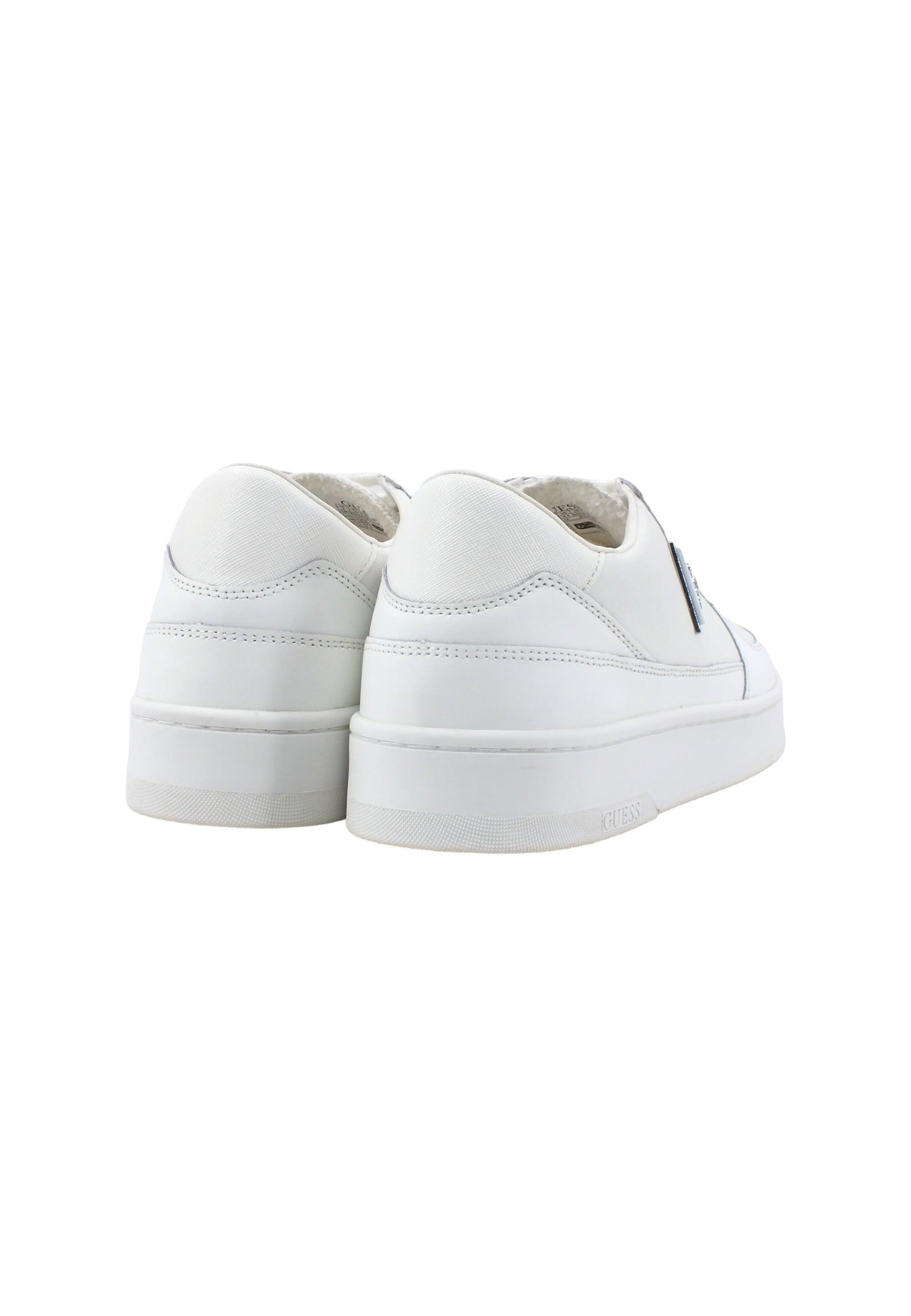 GUESS Sneaker Basket Ox Uomo White FM7SILLEA12 - Sandrini Calzature e Abbigliamento