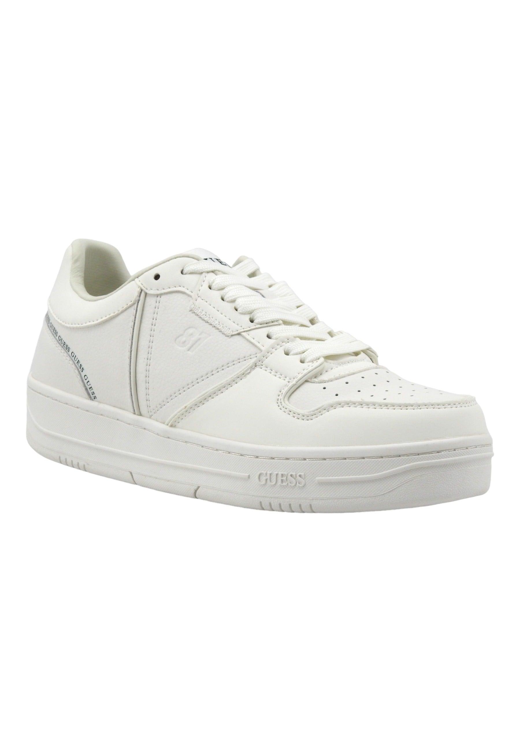 GUESS Sneaker Basket Uomo White FMPANCLAC12 - Sandrini Calzature e Abbigliamento