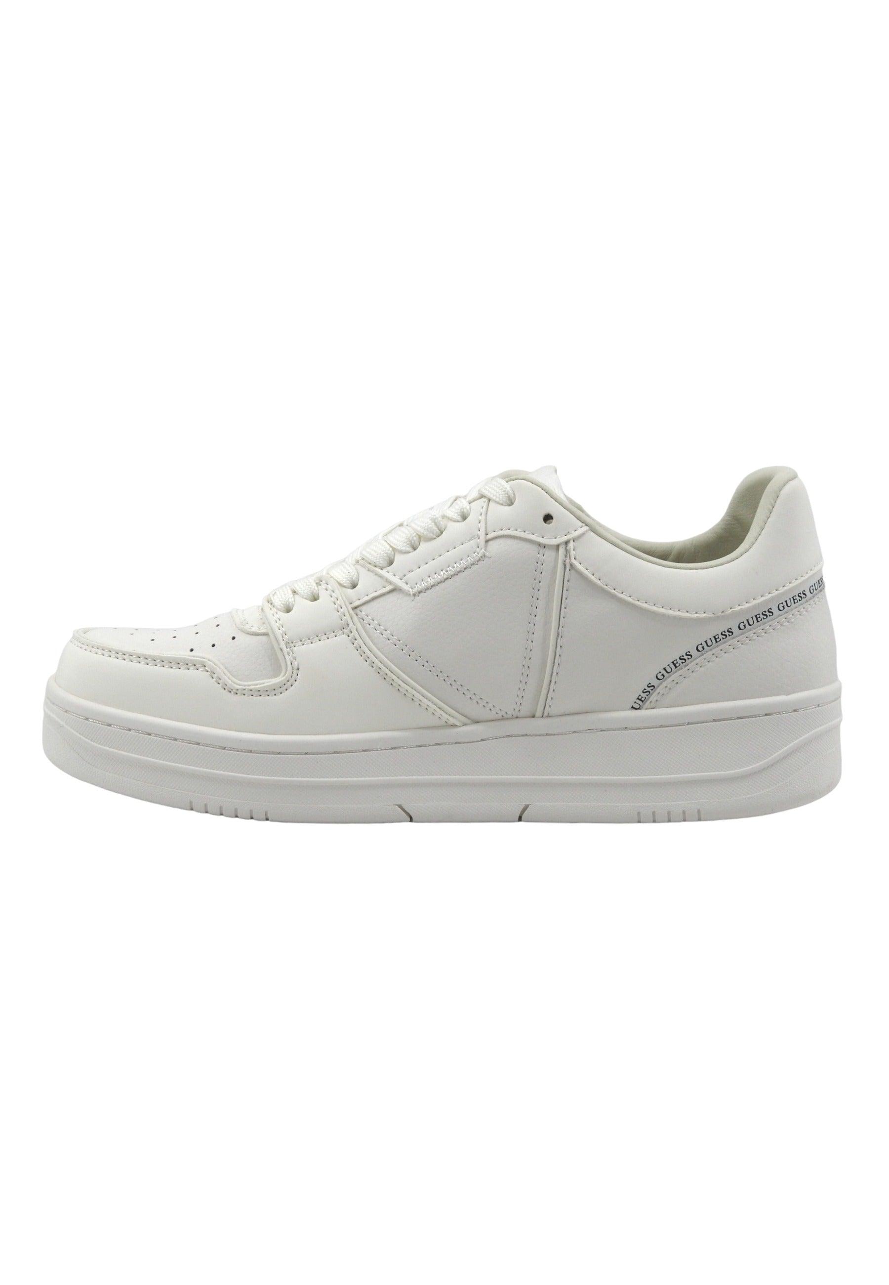 GUESS Sneaker Basket Uomo White FMPANCLAC12 - Sandrini Calzature e Abbigliamento