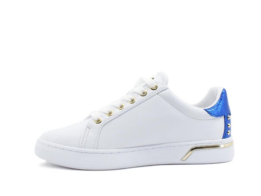 GUESS Sneaker Borchie Inserti Cocco White Fuxia Blu FL5LATELE12 - Sandrini Calzature e Abbigliamento