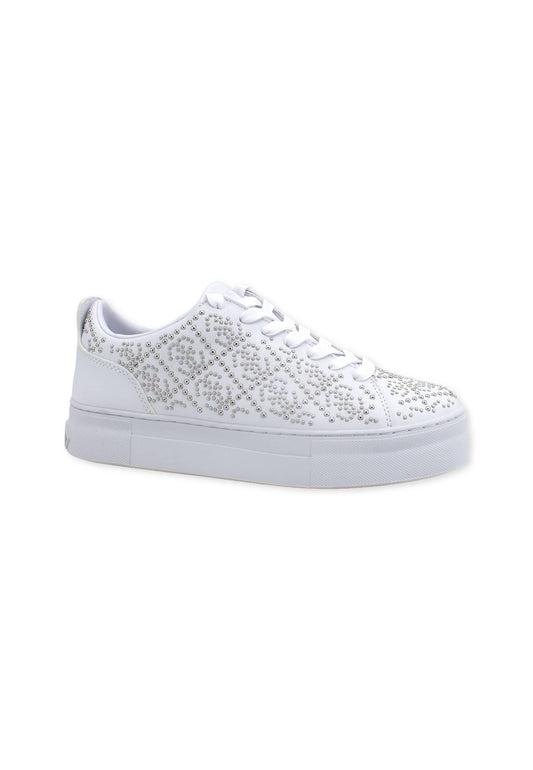 GUESS Sneaker Borchiette Donna White FL5GA7ELE12 - Sandrini Calzature e Abbigliamento