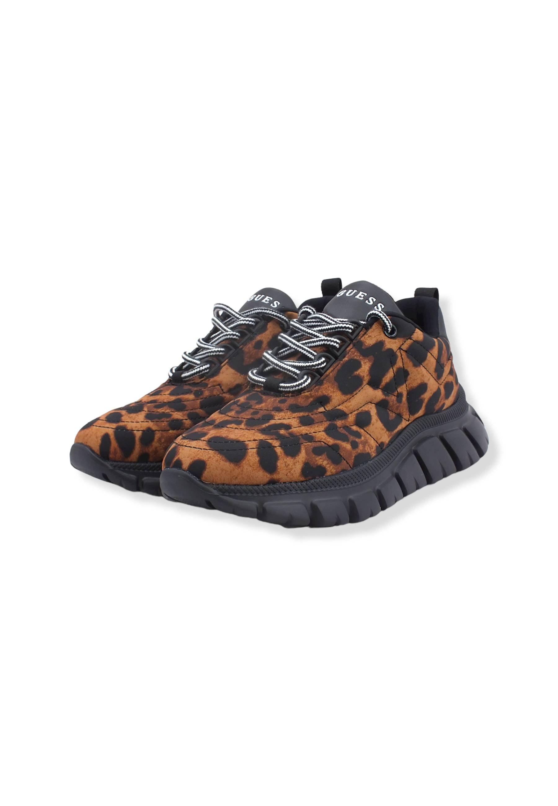 GUESS Sneaker Donna Animalier Leopard FL7C2HPEL12 - Sandrini Calzature e Abbigliamento