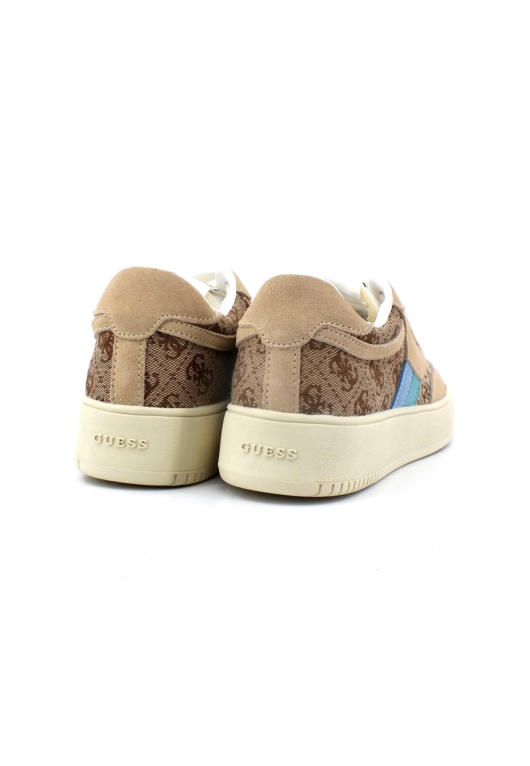 GUESS Sneaker Donna Beige Blu FL6SISFAL12 - Sandrini Calzature e Abbigliamento