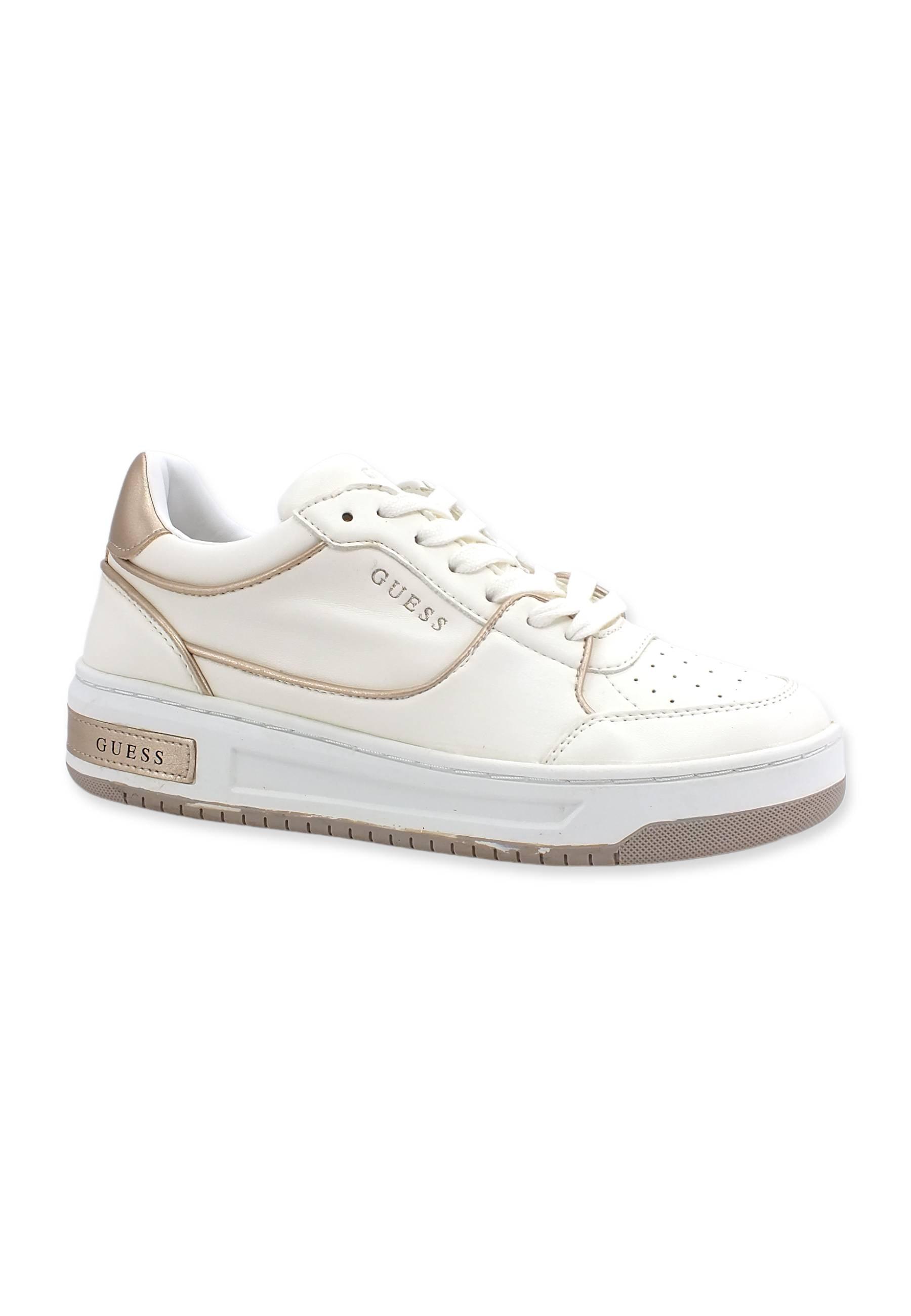 GUESS Sneaker Donna Bicolor White Gold FL8TKYSMA12 - Sandrini Calzature e Abbigliamento