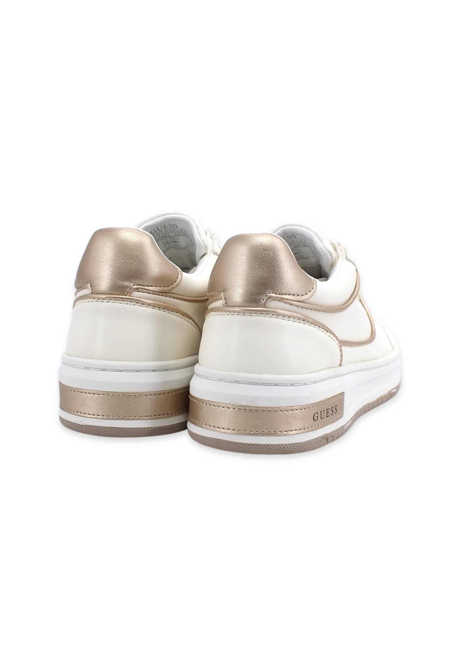 GUESS Sneaker Donna Bicolor White Gold FL8TKYSMA12 - Sandrini Calzature e Abbigliamento