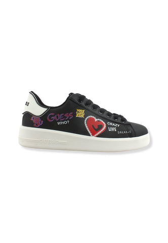 GUESS Sneaker Donna Graffitti Laterali Black FL6R2KLEP12 - Sandrini Calzature e Abbigliamento