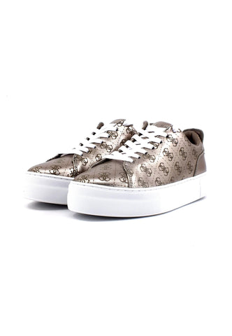 GUESS Sneaker Donna Lamè Oro Pewter FL7GNLFAL12 - Sandrini Calzature e Abbigliamento