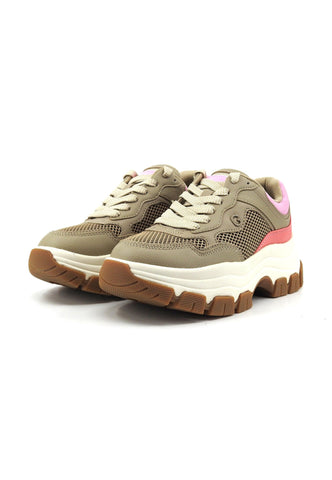 GUESS Sneaker Donna Nude Beige FLPBREELE12 - Sandrini Calzature e Abbigliamento