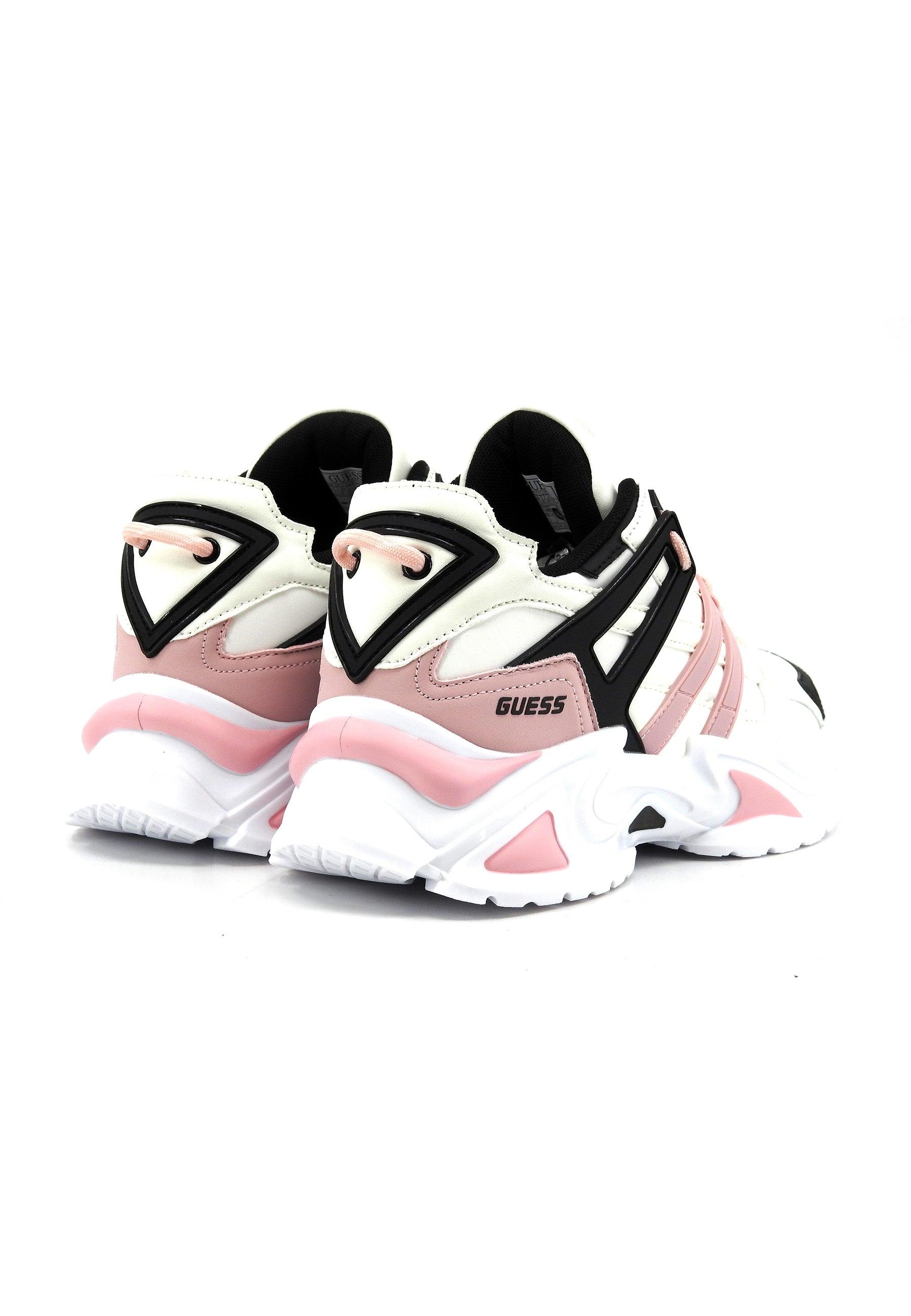 GUESS Sneaker Donna Pink White Fantasia FLJBLLELE12 - Sandrini Calzature e Abbigliamento