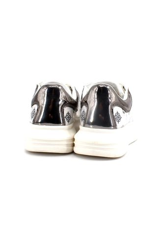 GUESS Sneaker Donna Retro Metal White Gun FL5VIBFAB12 - Sandrini Calzature e Abbigliamento