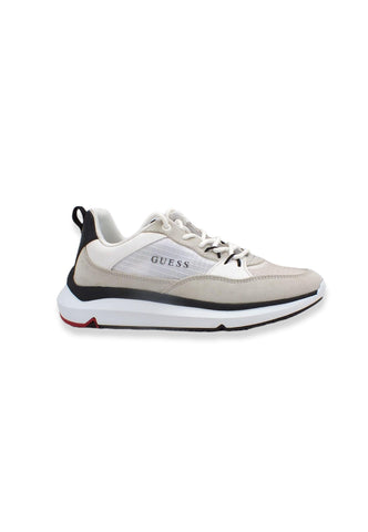 GUESS Sneaker Donna Running Suede Nylon White Black FL6DGMFAB12 - Sandrini Calzature e Abbigliamento