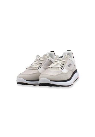 GUESS Sneaker Donna Running Suede Nylon White Black FL6DGMFAB12 - Sandrini Calzature e Abbigliamento