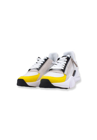 GUESS Sneaker Donna Running Suede Nylon White Yellow FL6B2LFAL12 - Sandrini Calzature e Abbigliamento