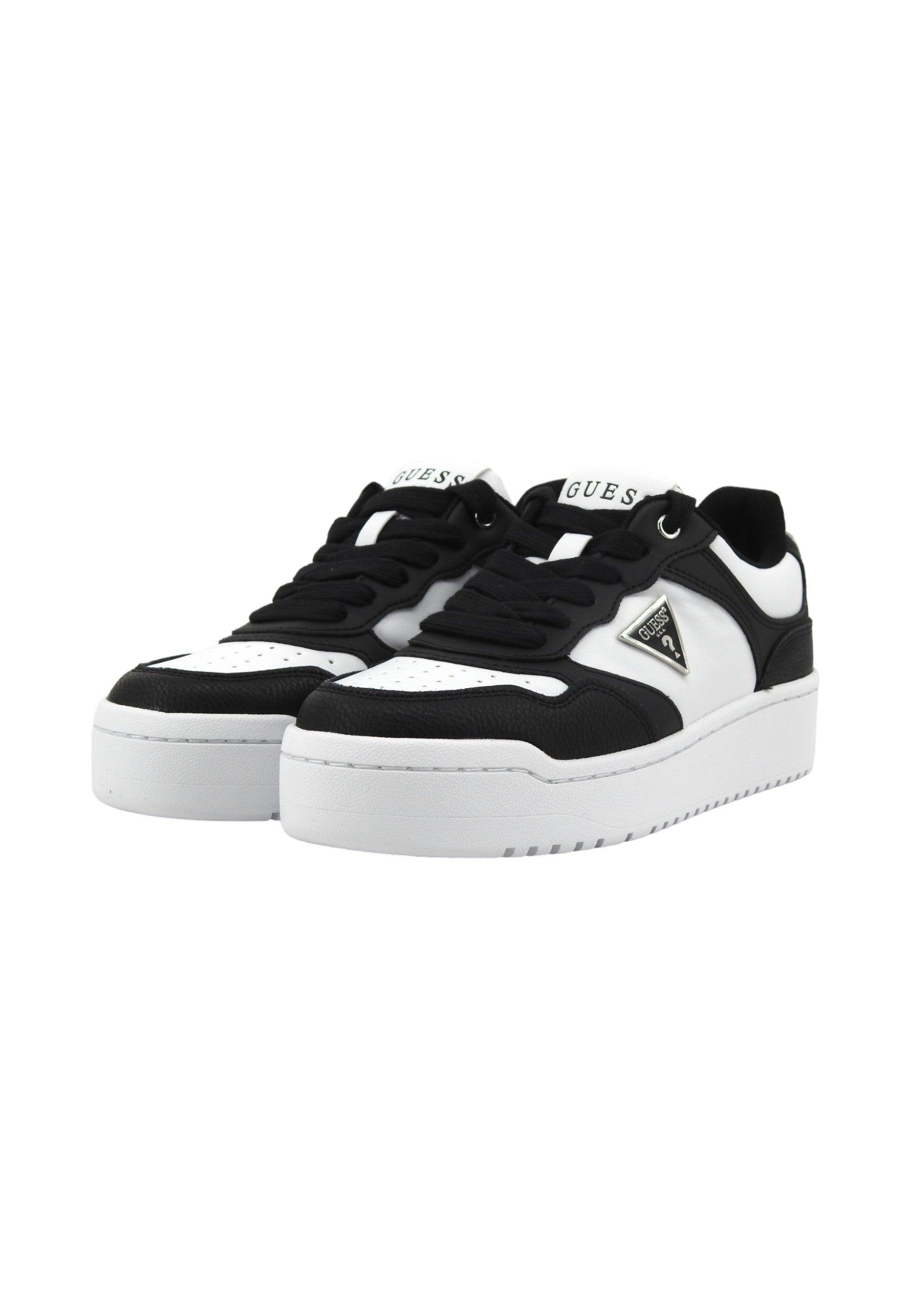 GUESS Sneaker Donna White Black FLJMR4ELE12 - Sandrini Calzature e Abbigliamento