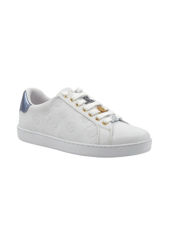 GUESS Sneaker Donna White Blue FLJROSELE12 - Sandrini Calzature e Abbigliamento