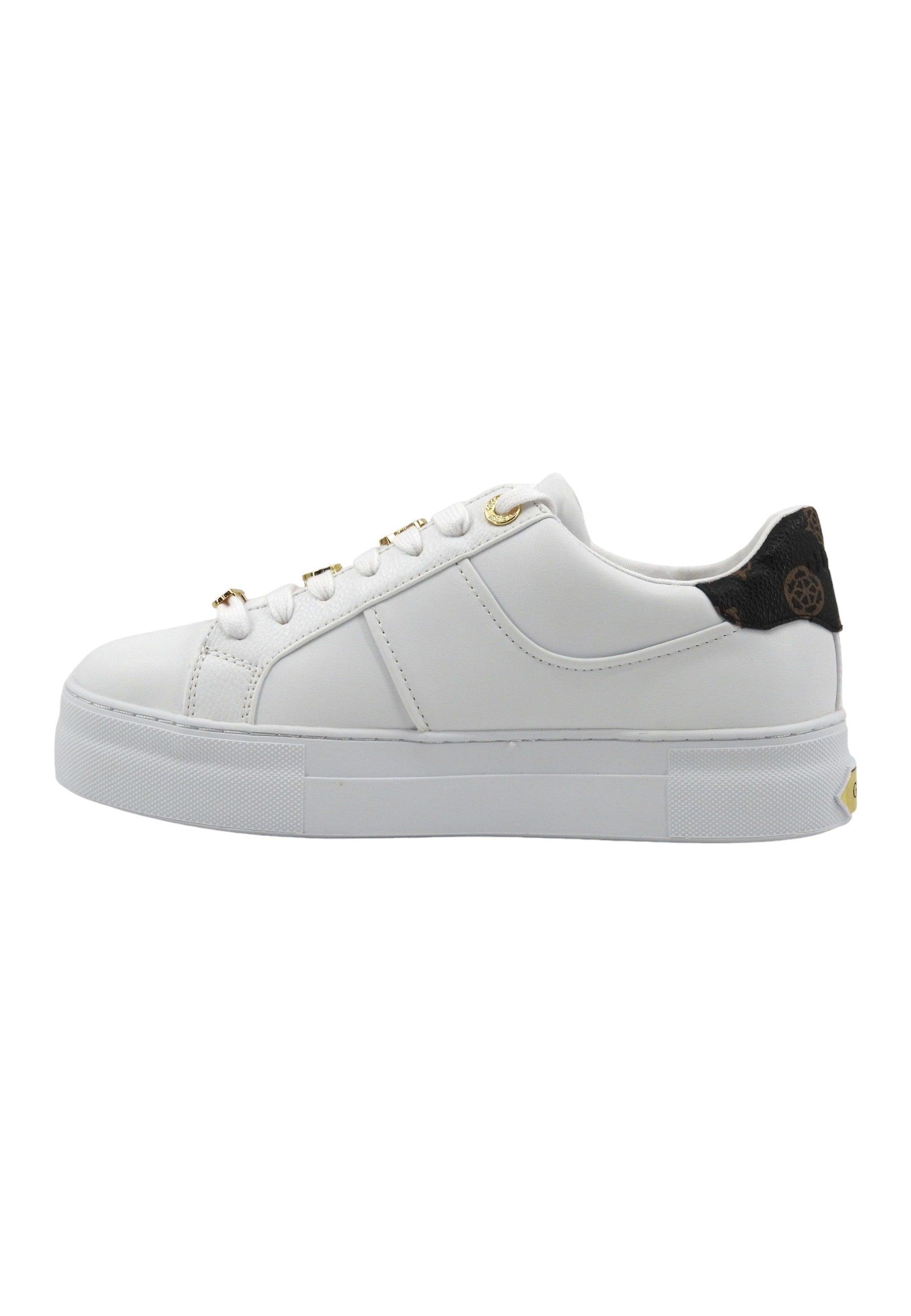 GUESS Sneaker Donna White FLJGIEELE12 - Sandrini Calzature e Abbigliamento