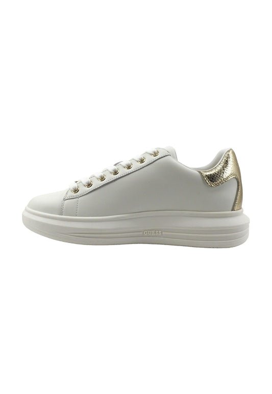 GUESS Sneaker Donna White Gold FL8VIBLEA12 - Sandrini Calzature e Abbigliamento