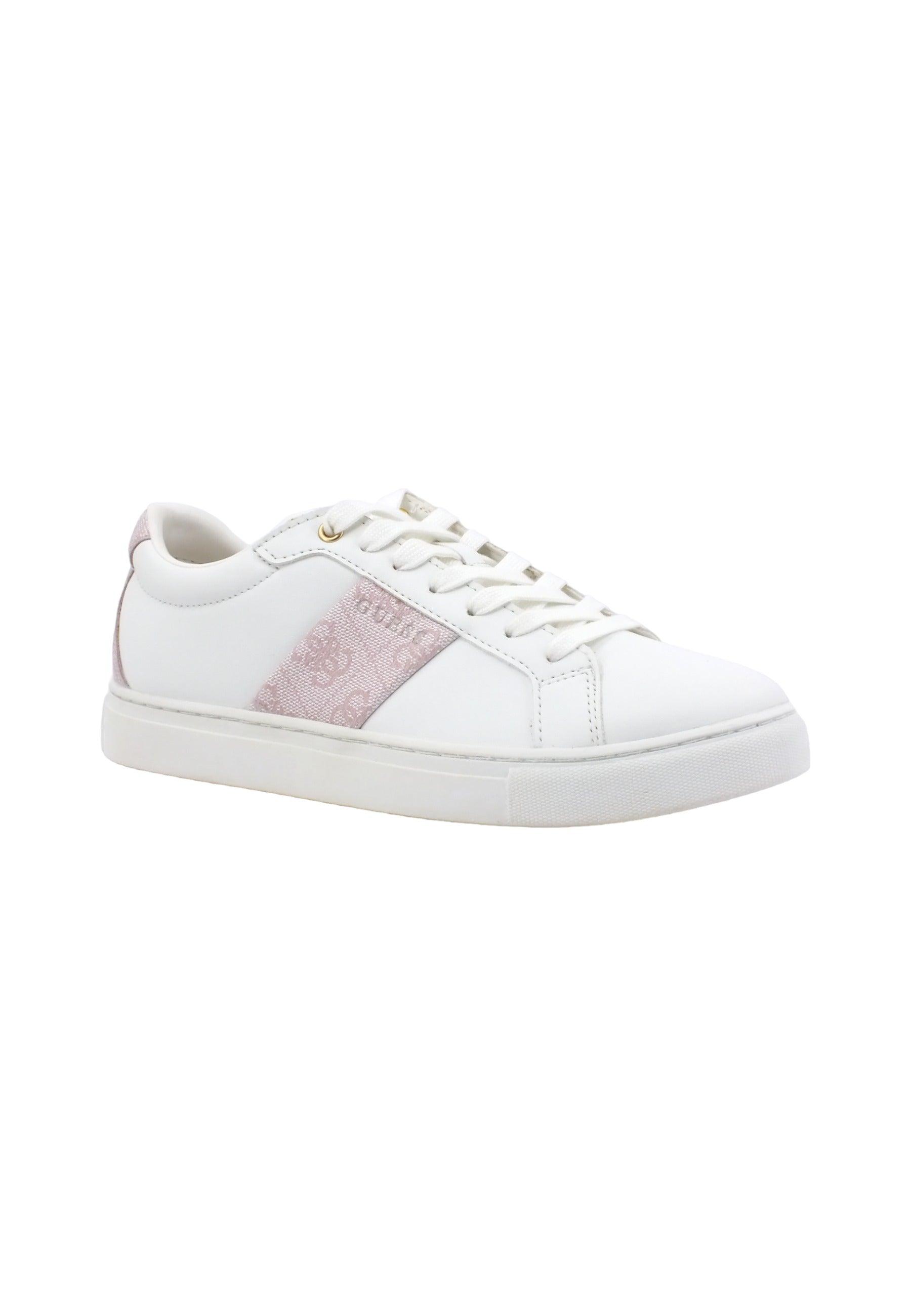 GUESS Sneaker Donna White Nude FL7TODELE12 - Sandrini Calzature e Abbigliamento