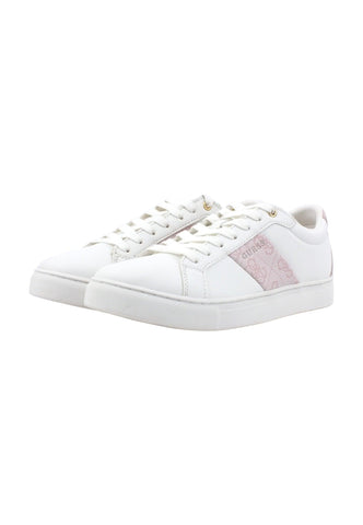 GUESS Sneaker Donna White Nude FL7TODELE12 - Sandrini Calzature e Abbigliamento