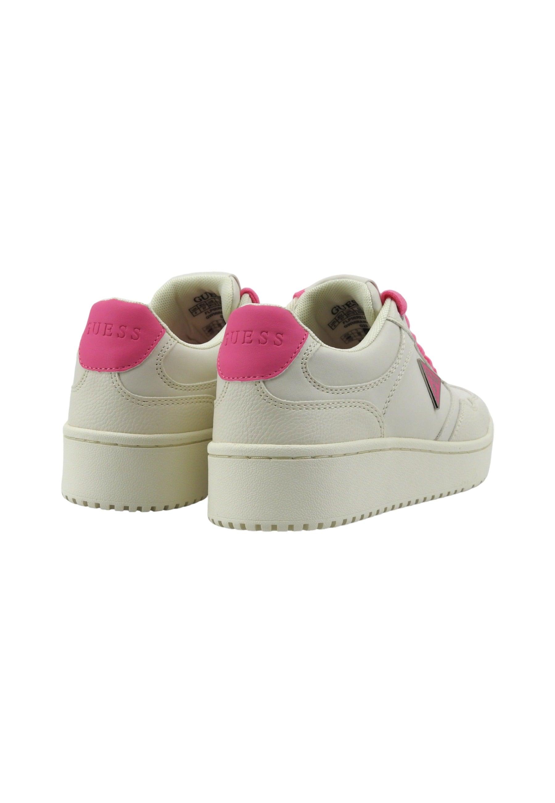 GUESS Sneaker Donna White Pink FLPMIRELE12 - Sandrini Calzature e Abbigliamento