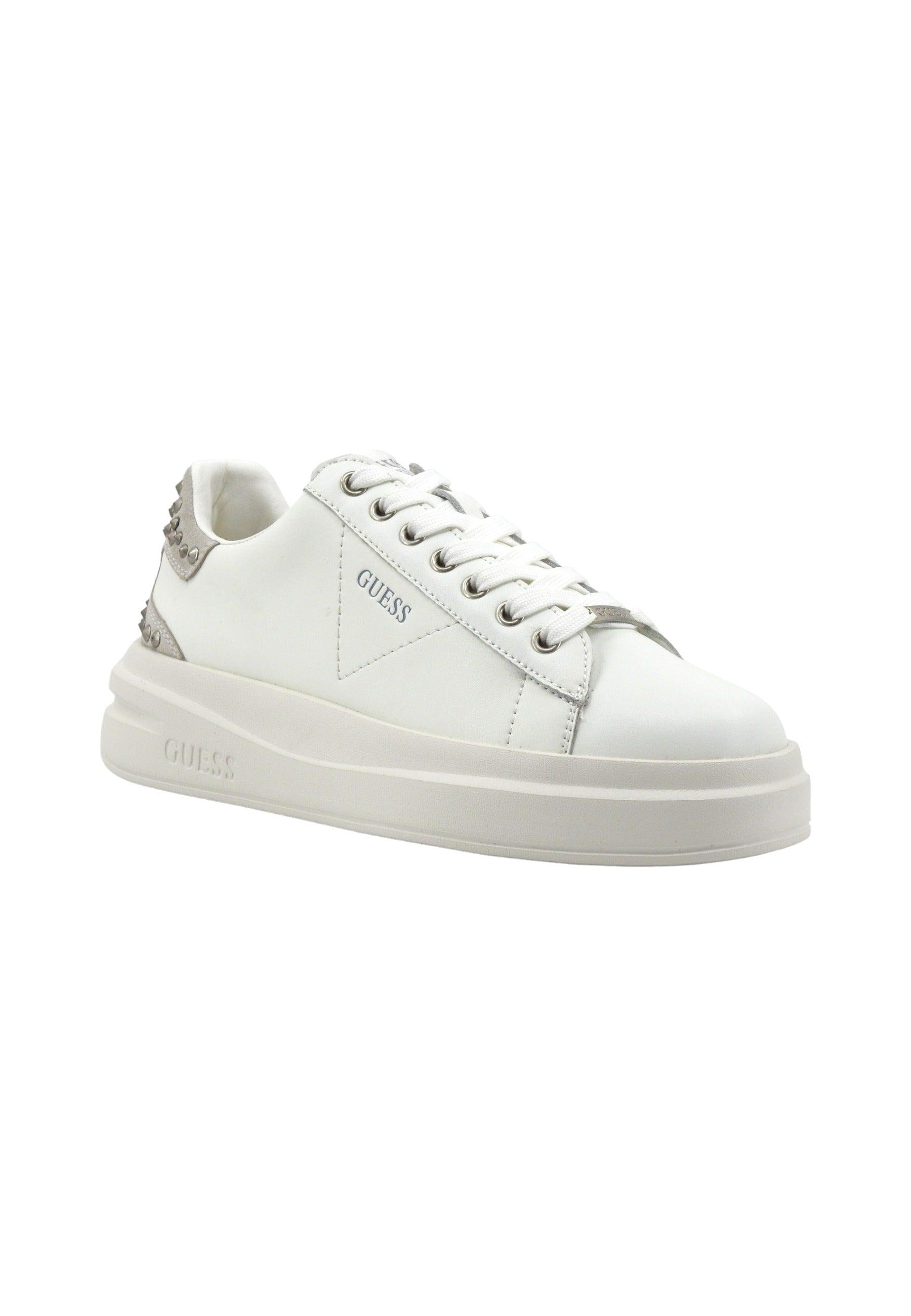 GUESS Sneaker Donna White SIlver FLPVIBLEP12 - Sandrini Calzature e Abbigliamento