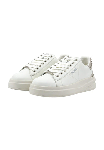 GUESS Sneaker Donna White SIlver FLPVIBLEP12 - Sandrini Calzature e Abbigliamento