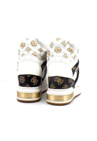 GUESS Sneaker Hi Donna White FL5LISFAL12 - Sandrini Calzature e Abbigliamento