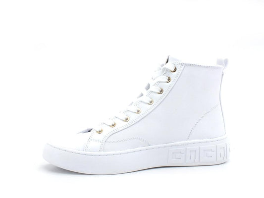GUESS Sneaker Hi Leather Logo White FL5IVYLEA12 - Sandrini Calzature e Abbigliamento