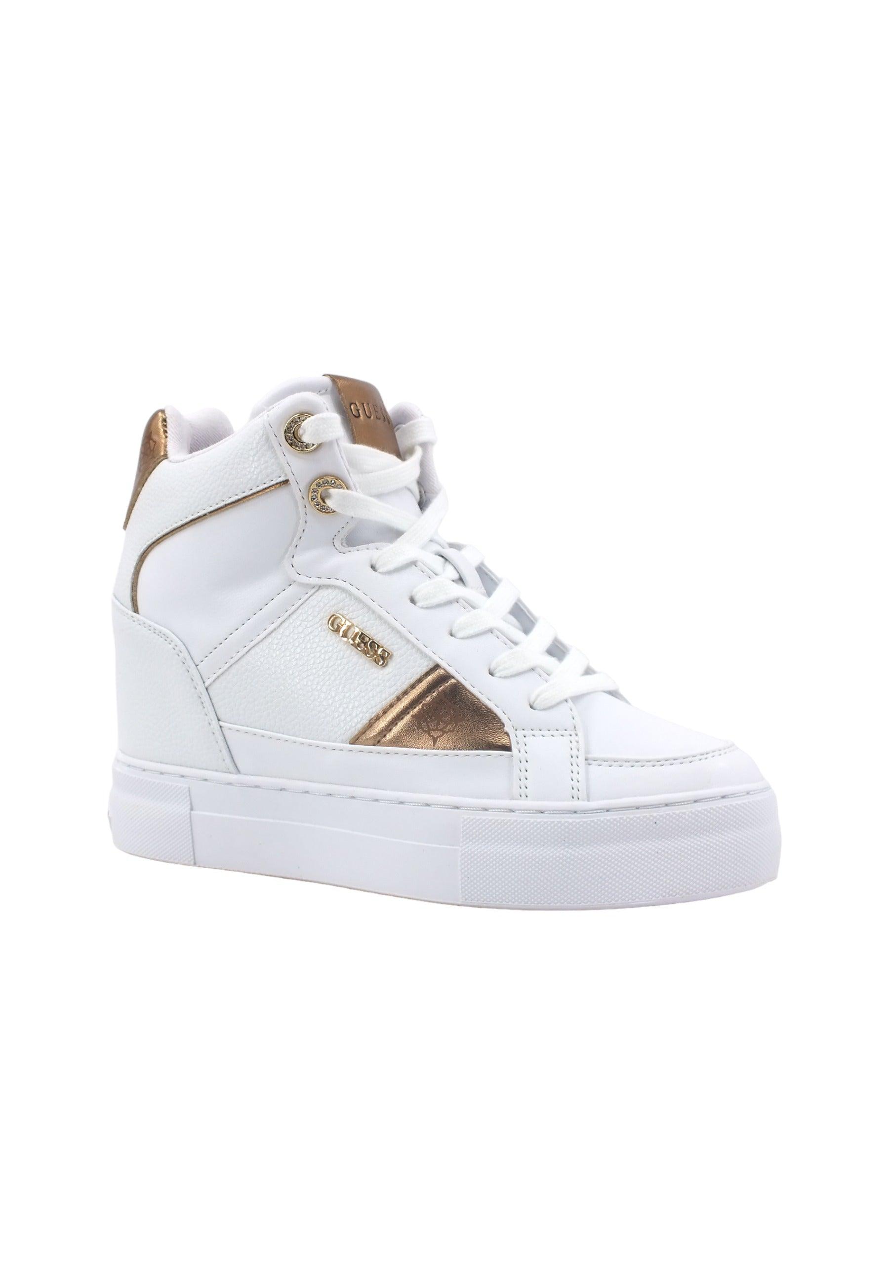 GUESS Sneaker Hi Platform Donna White FL7FRIELE12 - Sandrini Calzature e Abbigliamento