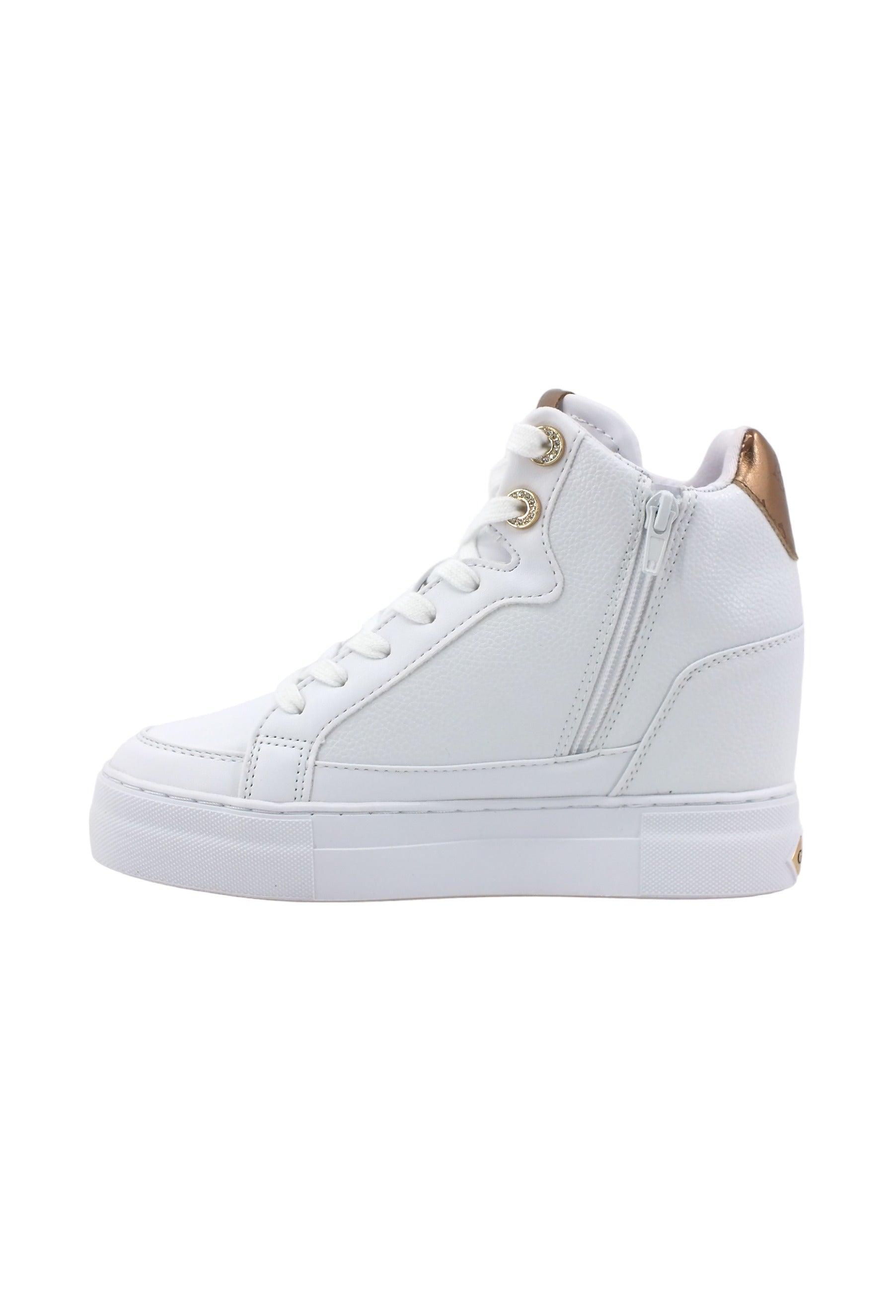 GUESS Sneaker Hi Platform Donna White FL7FRIELE12 - Sandrini Calzature e Abbigliamento