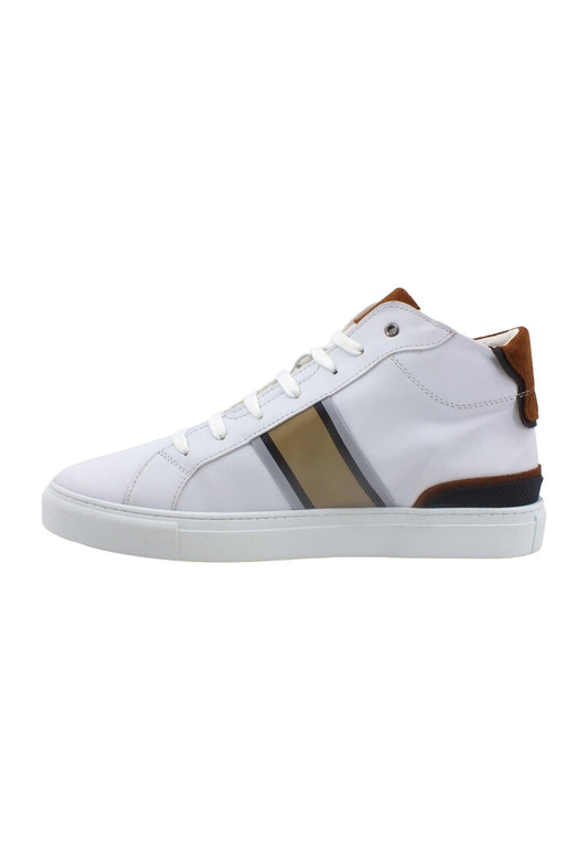 GUESS Sneaker Hi Sneaker Uomo White Beige FM5TOMELL12 - Sandrini Calzature e Abbigliamento